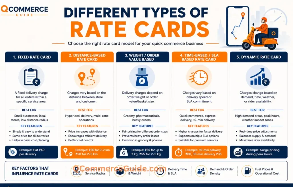 Different Types of Rate Card