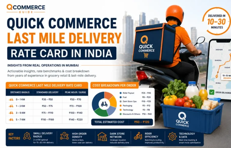 Last Mile Delivery Rate Card
