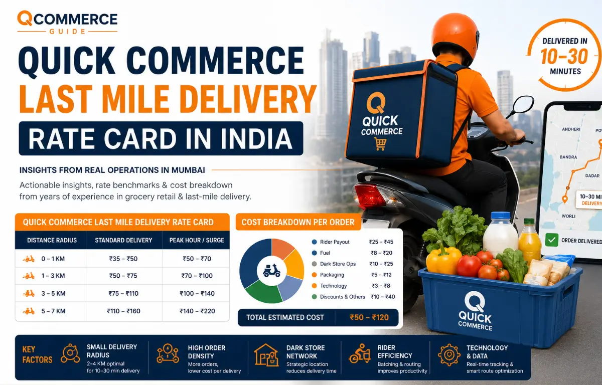Last Mile Delivery Rate Card
